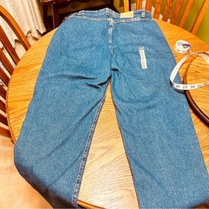 Lee Side Elastic Waist Relaxed Seat & Thigh Straight Leg -12 Med NWT